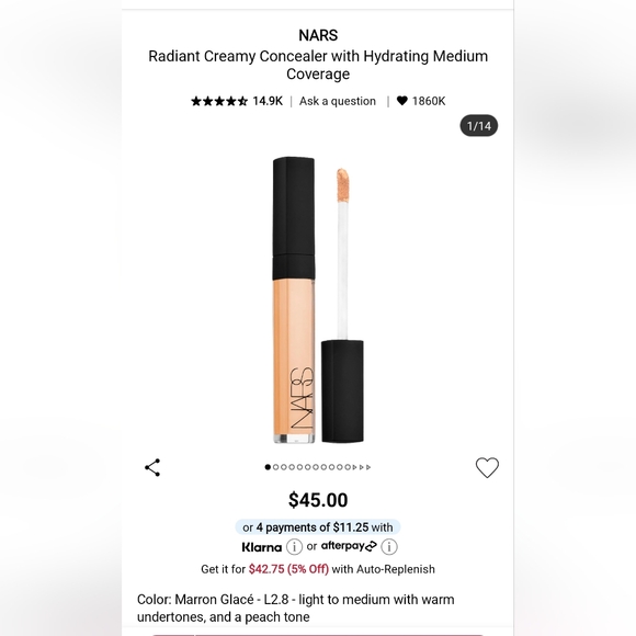 NARS Other - NARS Concealer Marron Glace